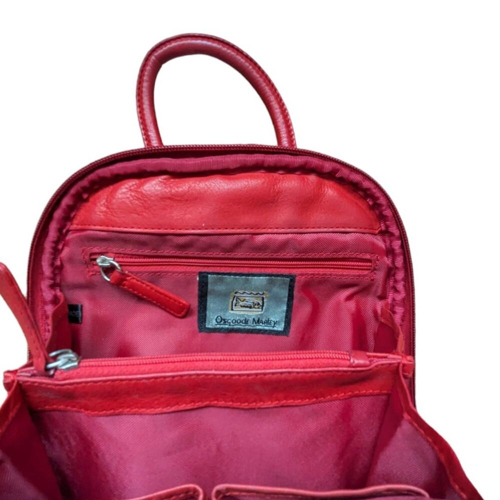 Red Leather Backpack - image 6